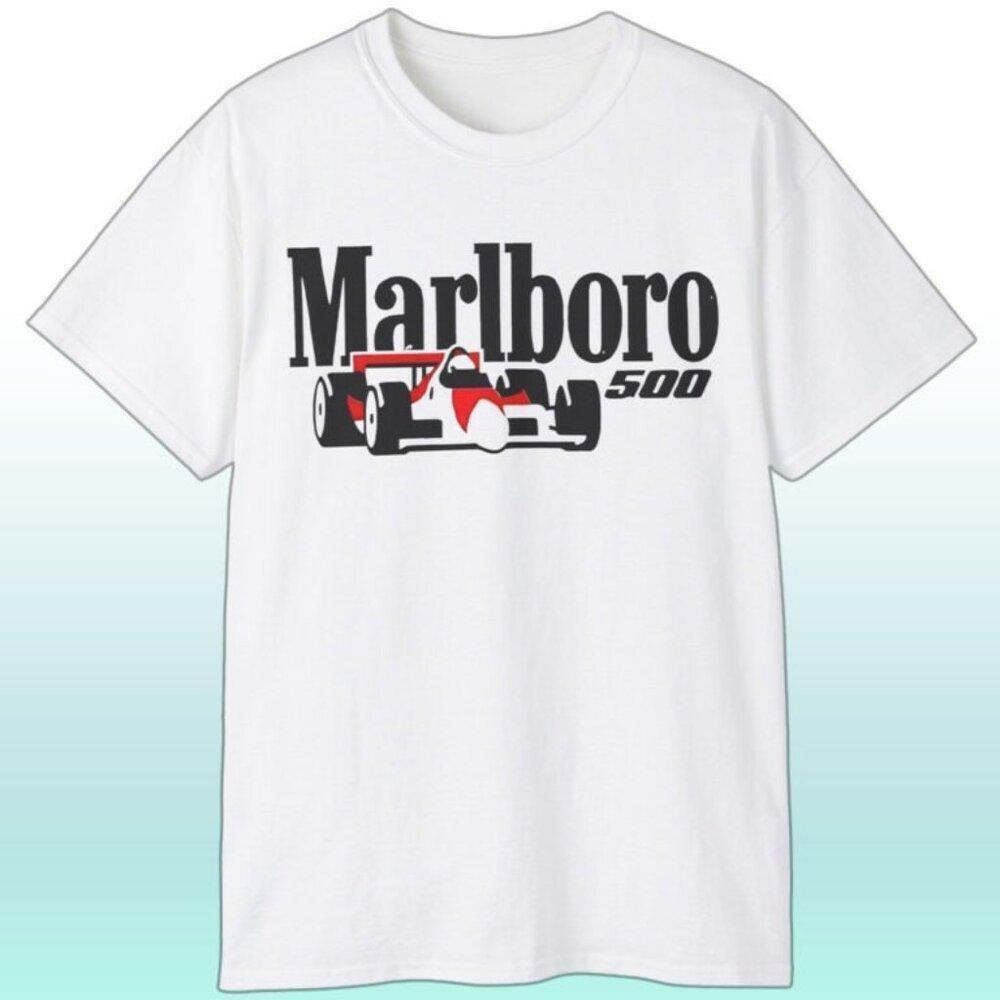Marlboro 500 Racing Car Retro Motorsports Fan Collector Classic T Shirt 91